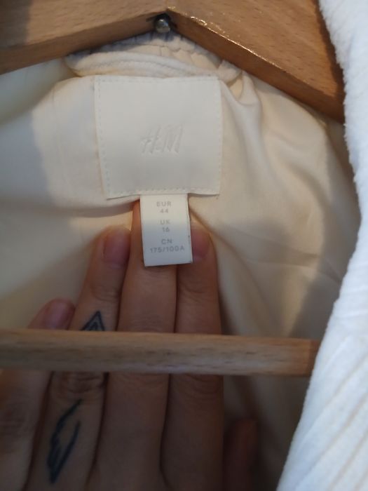 Marynarka żakiet h&m plus size 16 44 sztruks hit