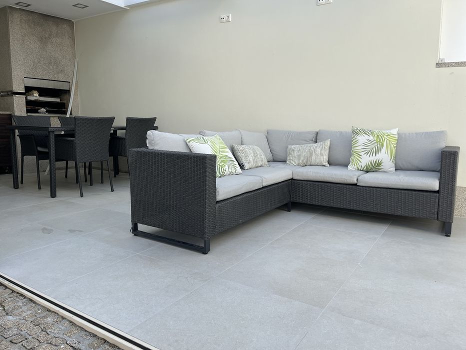 Conjunto de sofas jardim
