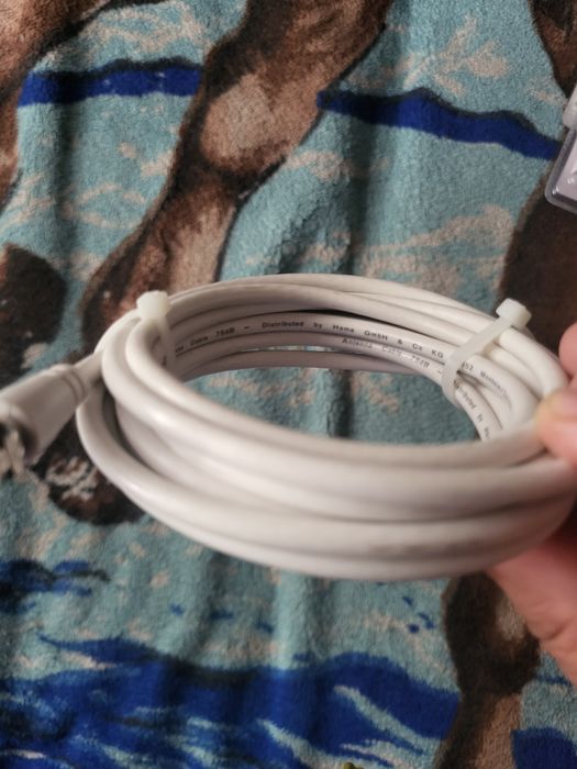 Kabel Koncentryczny, przewód wtyk F na wtyk F 3m