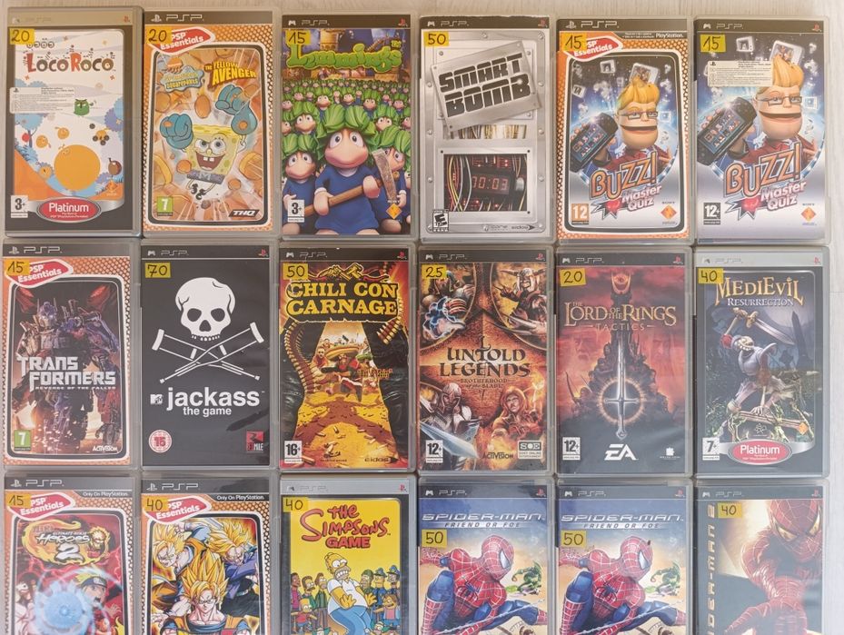 Kolekcja gier na PSP * PlayStation Portable gry * Sprawdź * Wysyłka *