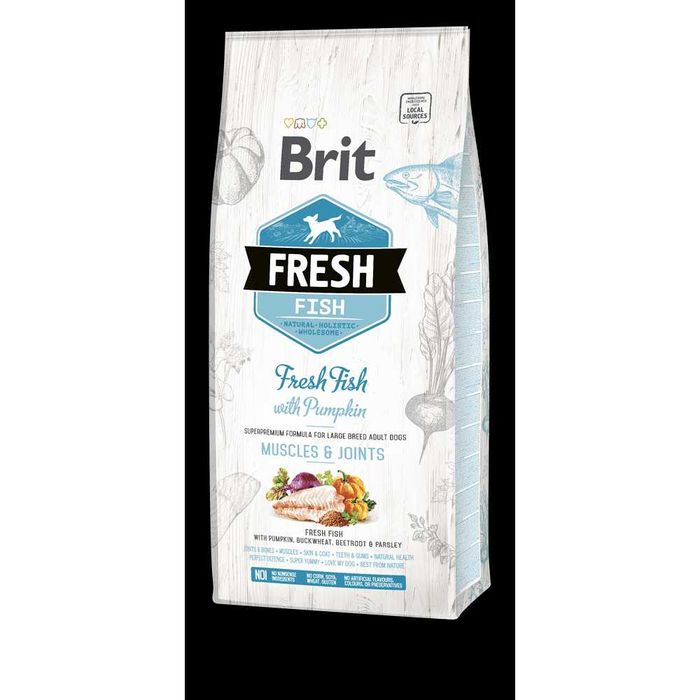 Brit Fresh Fish with Pumpkin Adult Large сухий корм для собак 12кг