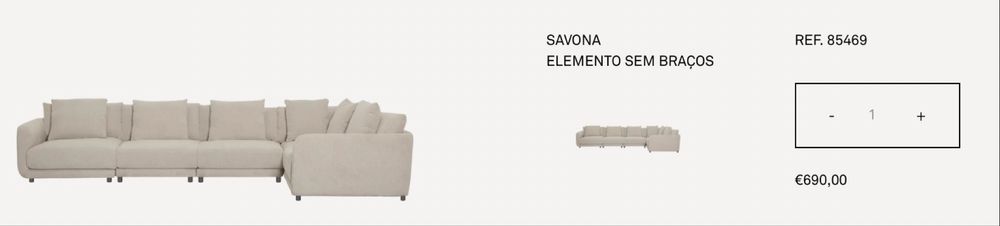 Módulo Sofá Savona by Area Store