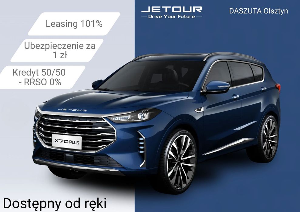 Jetour X70 Plus 1.6 T-GDI 197KM, Automat, Odbiór Marzec 2026!
