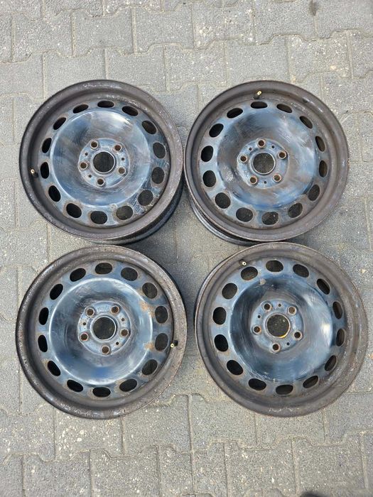 Felgi stalowe 16" Volkswagen 5x112 + kołpaki 4 szt.