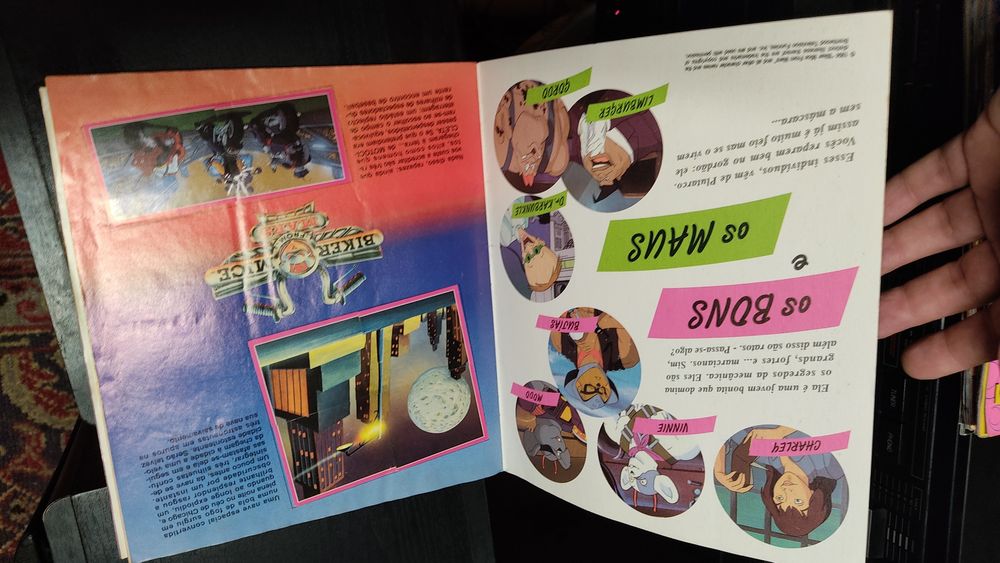 Os Moto Ratos de Marte caderneta Panini completa 1994