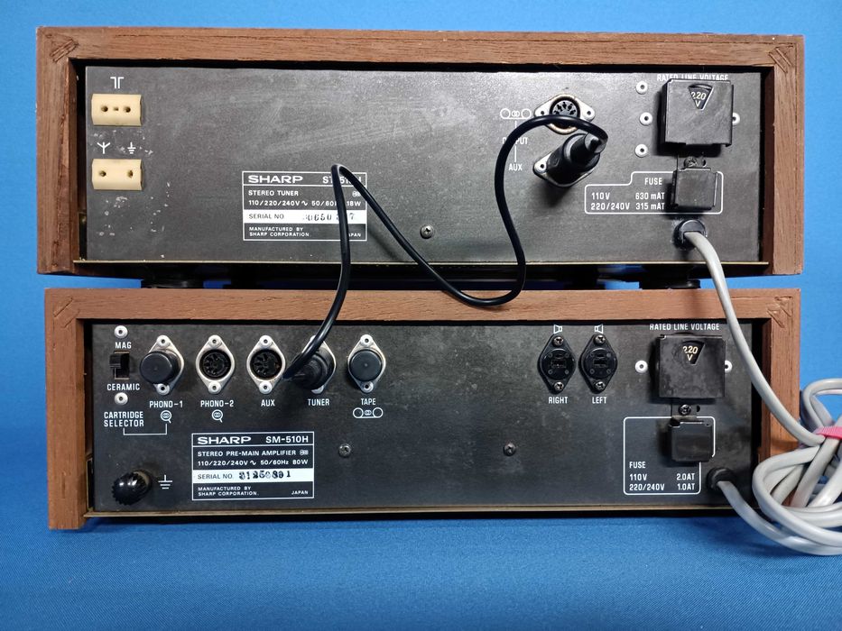 amplificador SHARP SM-510H e tuner SHARP ST-510H