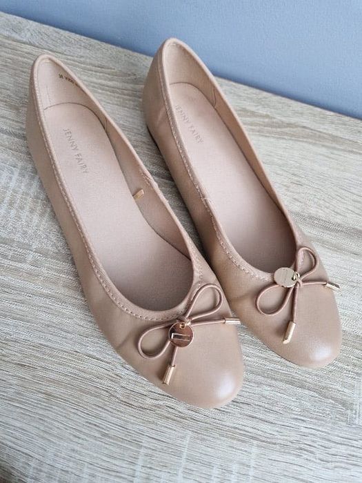 Baleriny damskie beżowe Jenny Fairy CCC