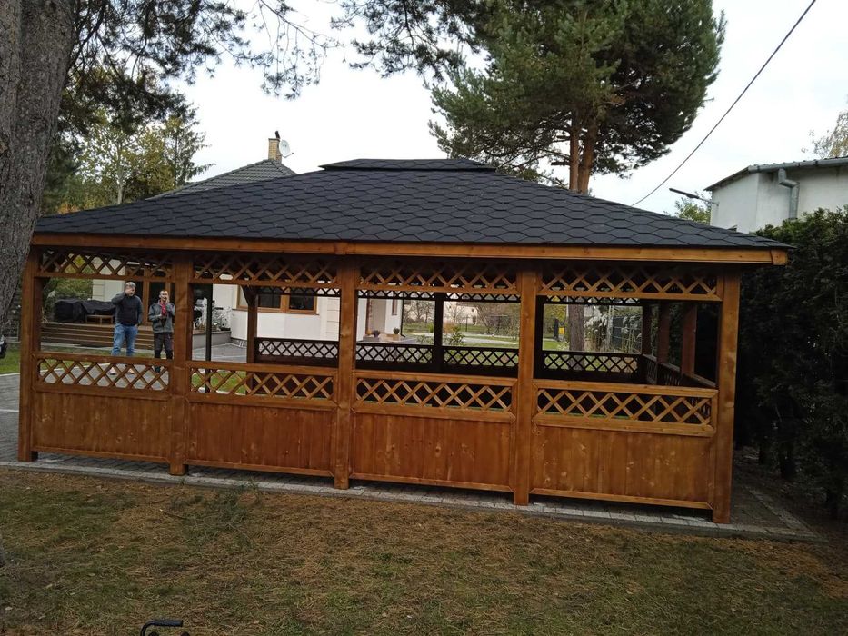 Altana drewniana Walencja 6 x 5. Producent. Szybki montaż