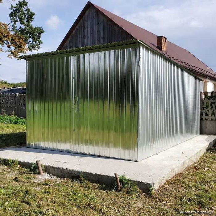 Garaże blaszane blaszaki garaż blaszany blaszak wyprzedaż Hale Wiaty