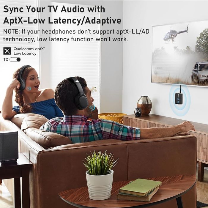 Nadajnik-odbiornik Bluetooth 5.3 Lavales do telewizora, adapter audio