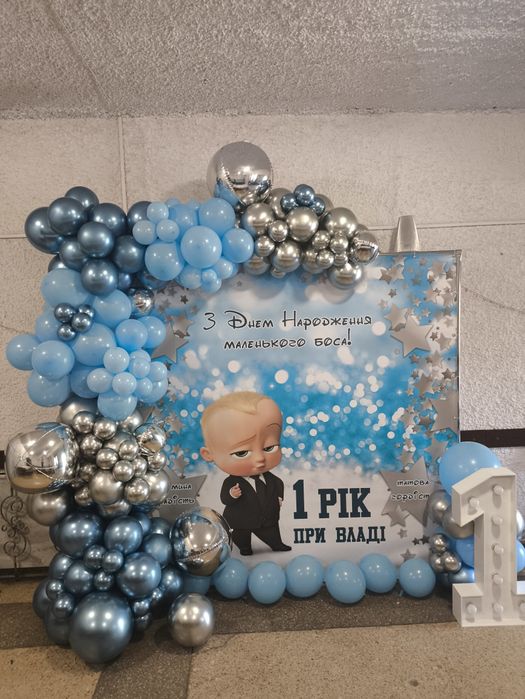 Гелієві кульки, фотозони, повітряні кульки