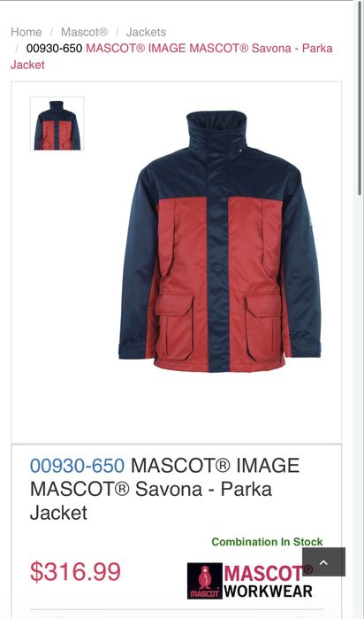 (L)Утеплена робоча куртка MASCOT Savona