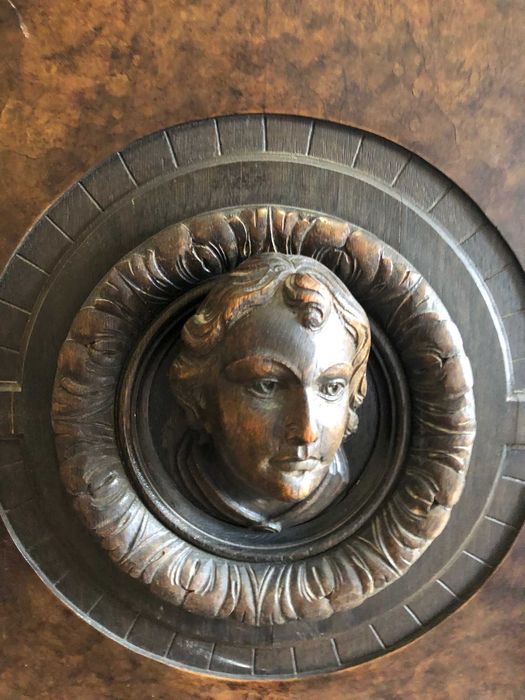 Biblioteka neorenesansowa 300x205x55 brązowy dąb