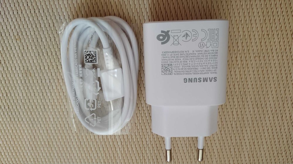 Быстрая зарядка Samsung 25W PD с кабелем Type-C  Швидка зарядка Самсун