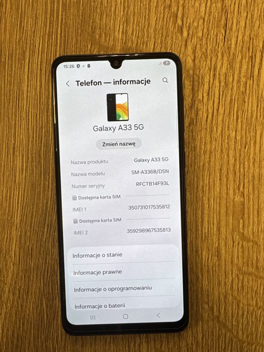 Samsung Galaxy A33 5g stan idealny + pudełko + etui