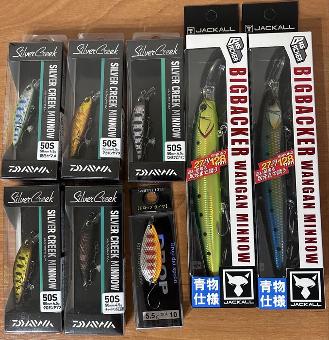 Япония, блешня SMITH, Waterland, воблери Daiwa