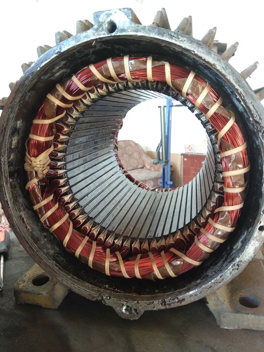 Перемотка електродвигунів, ремонт электродвигателей