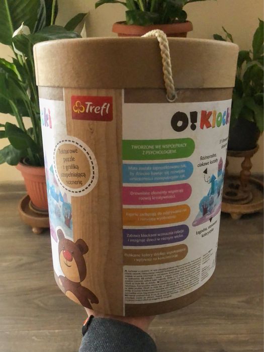 NOWE drewniane klocki Trefl