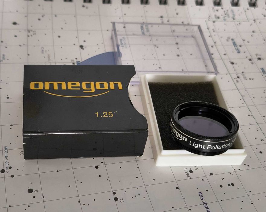 Filtro Omegon UHC / Nébula/ Anti-poluíção luminosa 1.25" para Telescópios