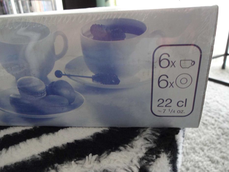 Komplet 6 szt. filiżanek i podstawek Luminarc