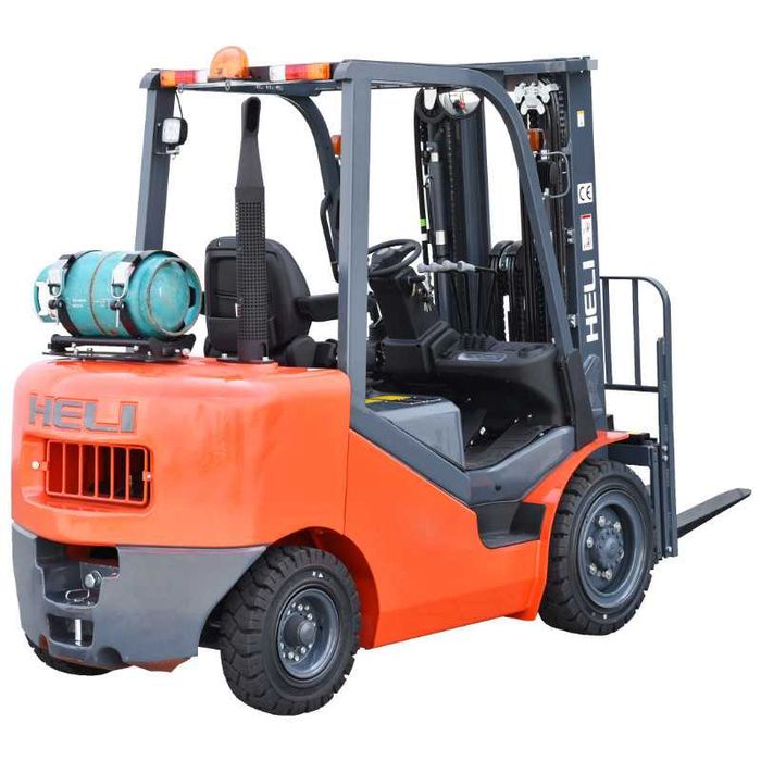 Spalinowy Wózek Widłowy Heli LPG 3,5t 4,7m Triplex Nowy Pełne opony