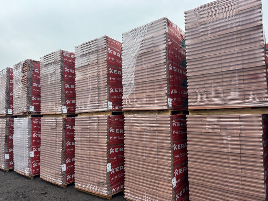 Pustak ceramiczny 25 PW porotherm bloczek beton h+h Glika  Termoton  Keram Leier