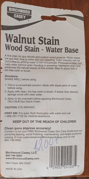 Escorcedor e tratamento de madeira walnut Stain - Walter Base