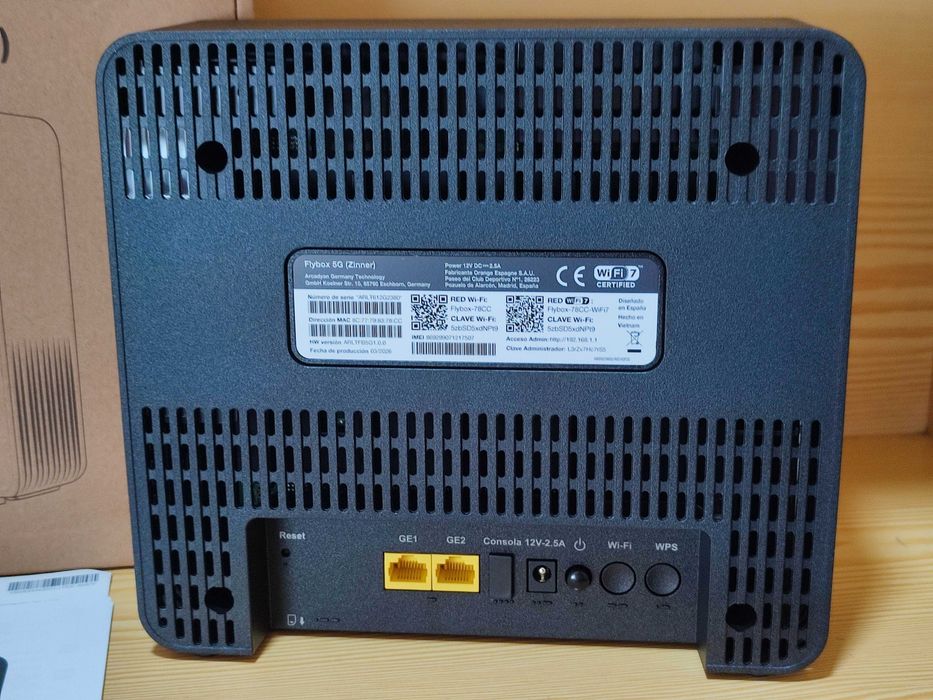 5G Router SIM  Wi-Fi 7 Arcadyan Zinner Roteador