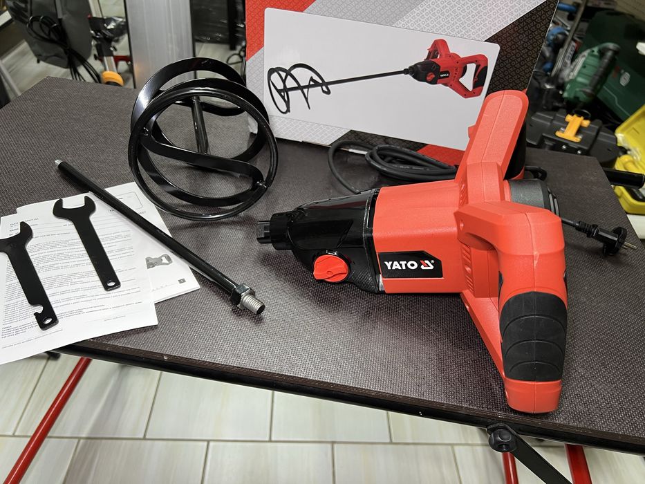 Строительный миксер 1600 Вт YATO Стабилизация оборотов