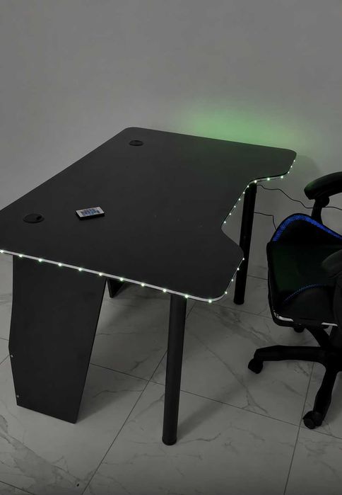 Геймерський комп’ютерний стіл для ігор Gaming Desk з LED / Игровой компьютерный стол для геймера с LED ‼️