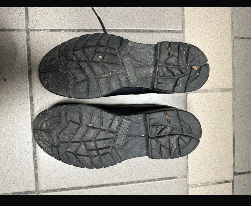 Czarne skorzane buty Timberland