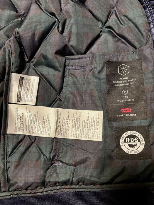 Nowa kurtka puchowa granatowa Levi Strauss rozmiar XS