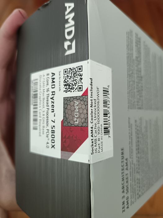 AMD Ryzen 7 5800X - NOVO / SELADO de Fábrica (Na Caixa)