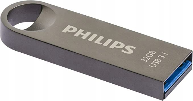 outlet pendrive philips moon 32 gb usb 3.1 szary zapis 120 mb/s podręczny
