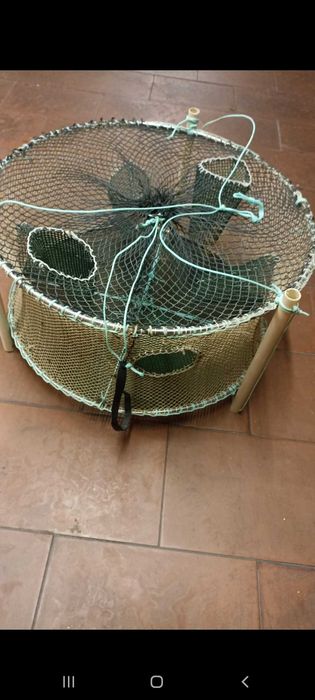 Armadilha para camarões e navalheiras