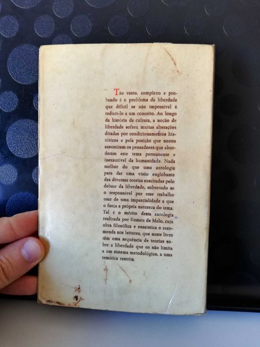 Sobre a liberdade, antologia - Romeu de Melo