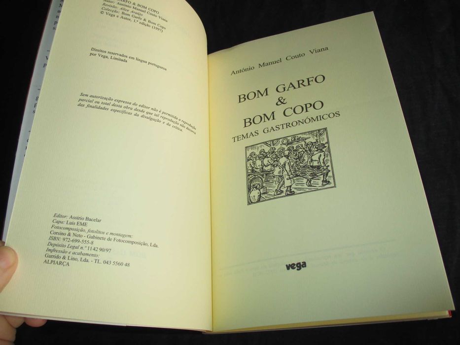 Livro Bom Garfo Bom Copo Couto Viana Vega
