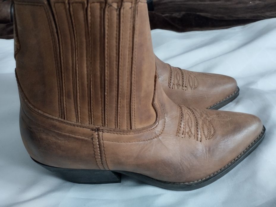 Buty kowbojki nr 2 nubuk