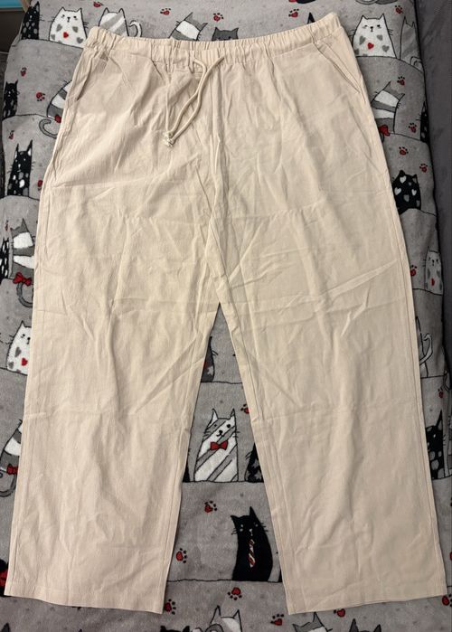 Nowe spodnie damskie beżowe  4XL duże