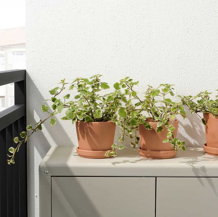 Conjunto 2 vasos terracota IKEA Brunbär