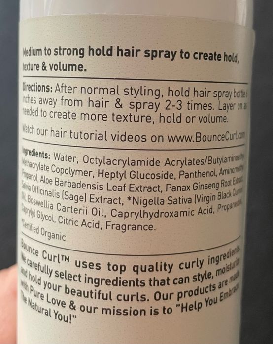 Bounce Curl Hair Spray