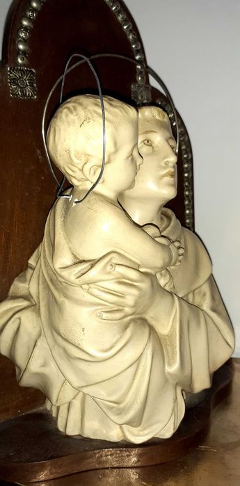 Santo António e menino Jesus em Madeira  Prata