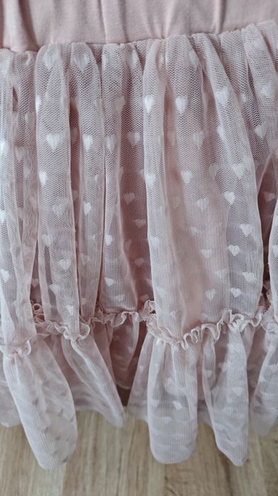 Tiulowa spódniczka manufaktura falbanek 116/122