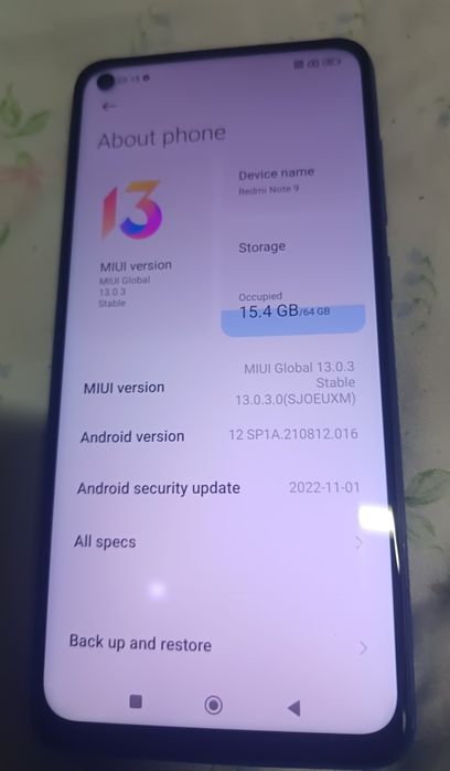 Xiaomi Redmi note 9_ pleno funcional