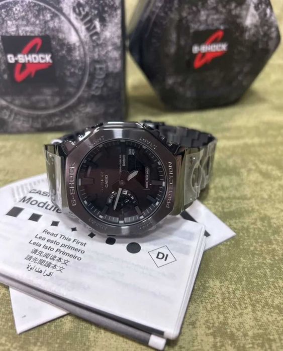 Мужские часы Casio GM-B 2100 Black Комплект чоловічий годинник
