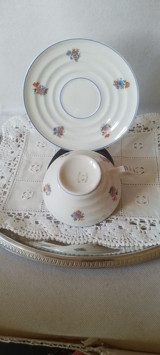Chávena de chá com pires em porcelana SP Coimbra