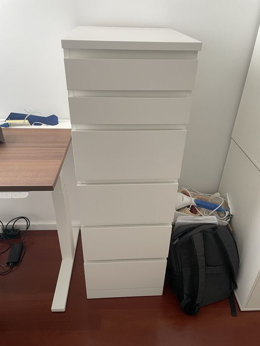 IKEA MALM cómoda c/ 6 gavetas
