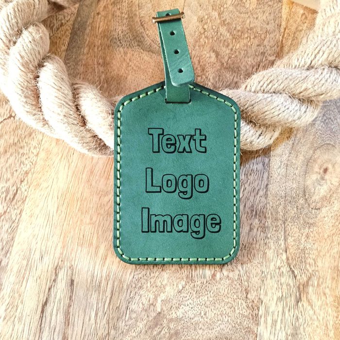 Zawieszka do walizki z grawerem Identyfikator bagażu skórzany