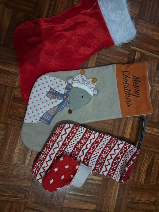 4 botas de Natal -Enfeites