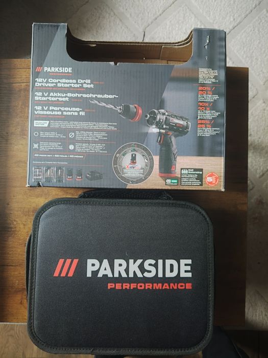 NOWA Wiertarko-wkrętarka parkside performance 12v komplet